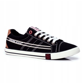 Pánské cross jeans černé tenisky FF1R4041C černý 1