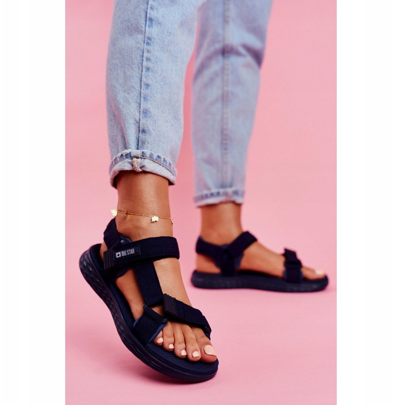 Dámské sandály Big Star Navy Blue FF274A601 námořnická modrá 1