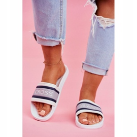 Dámské pantofle Cross Jeans bílé FF2R4158C bílý 2