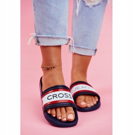 Dámské pantofle Cross Jeans Navy Blue FF2R4160C námořnická modrá 2