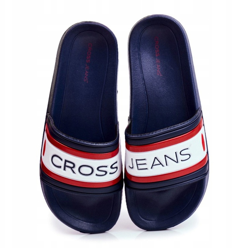 Pánské pantofle Cross Jeans Navy Blue FF1R4092 námořnická modř 2