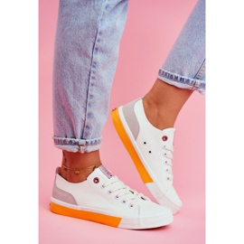 Dámské tenisky Cross Jeans bílé oranžové FF2R4043C bílý pomerančový 2