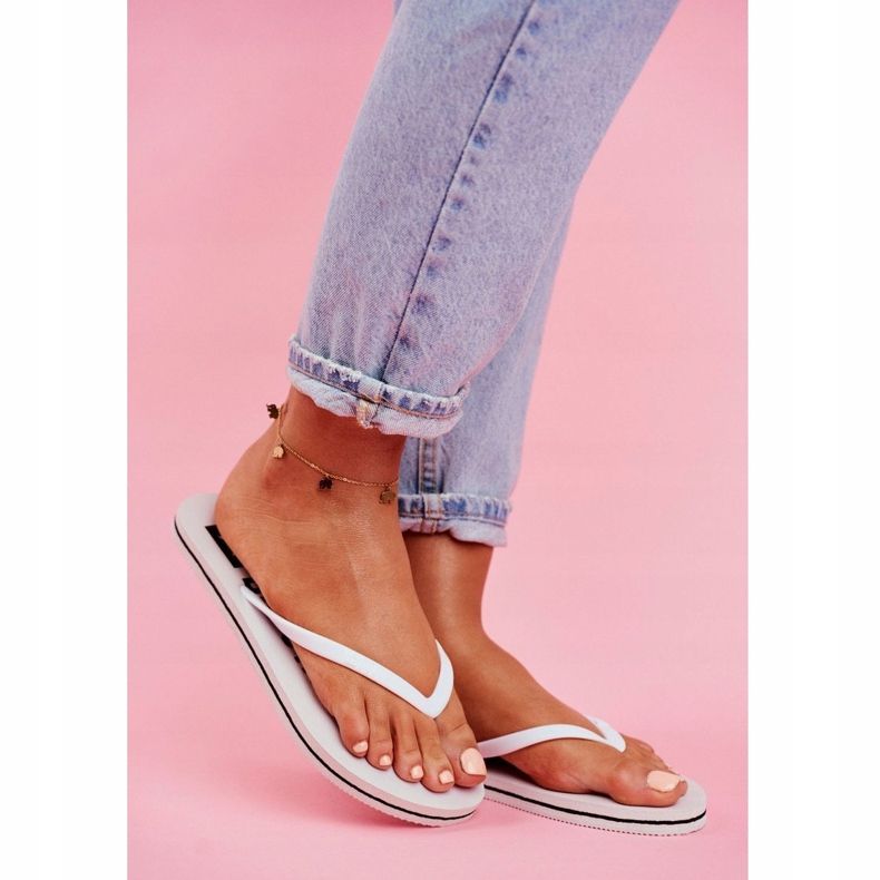 Dámské pantofle Žabky Big Star White FF274A320 bílý 1