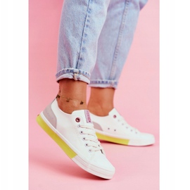 Dámské tenisky Cross Jeans bílé žluté FF2R4042C bílý žluť 1