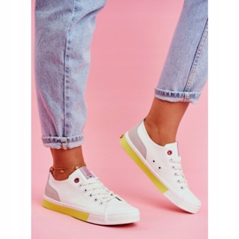 Dámské tenisky Cross Jeans bílé žluté FF2R4042C bílý žluť 2