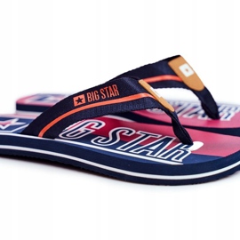 Pánské pantofle Žabky Big Star Navy Blue FF274A471 modrý 1
