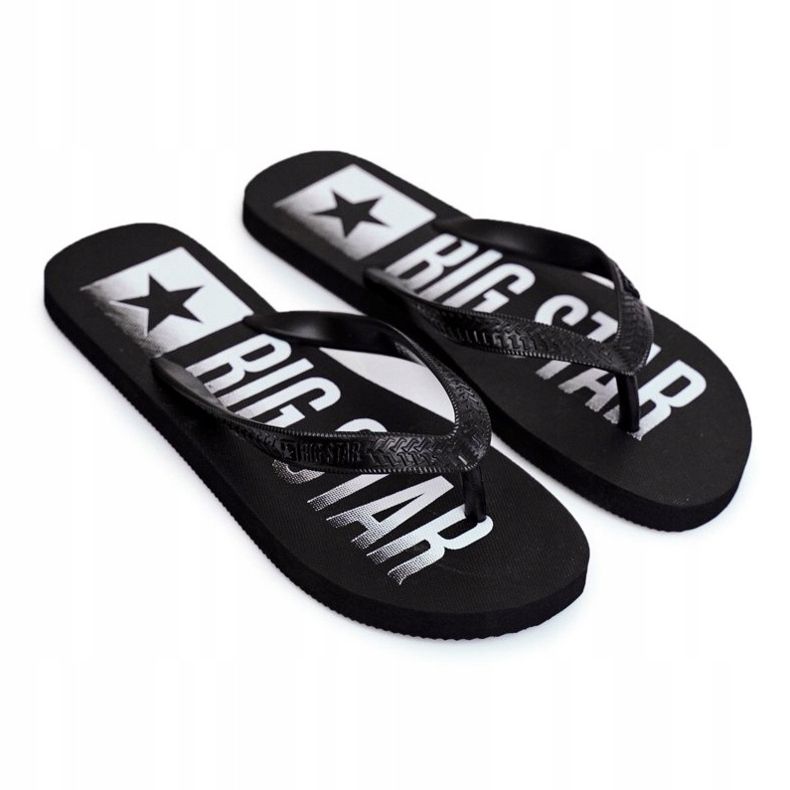 Pánské pantofle Žabky Big Star Black FF274A470 černý 2
