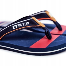 Pánské pantofle Žabky Big Star Navy Blue FF274A459 námořnická modrá 1