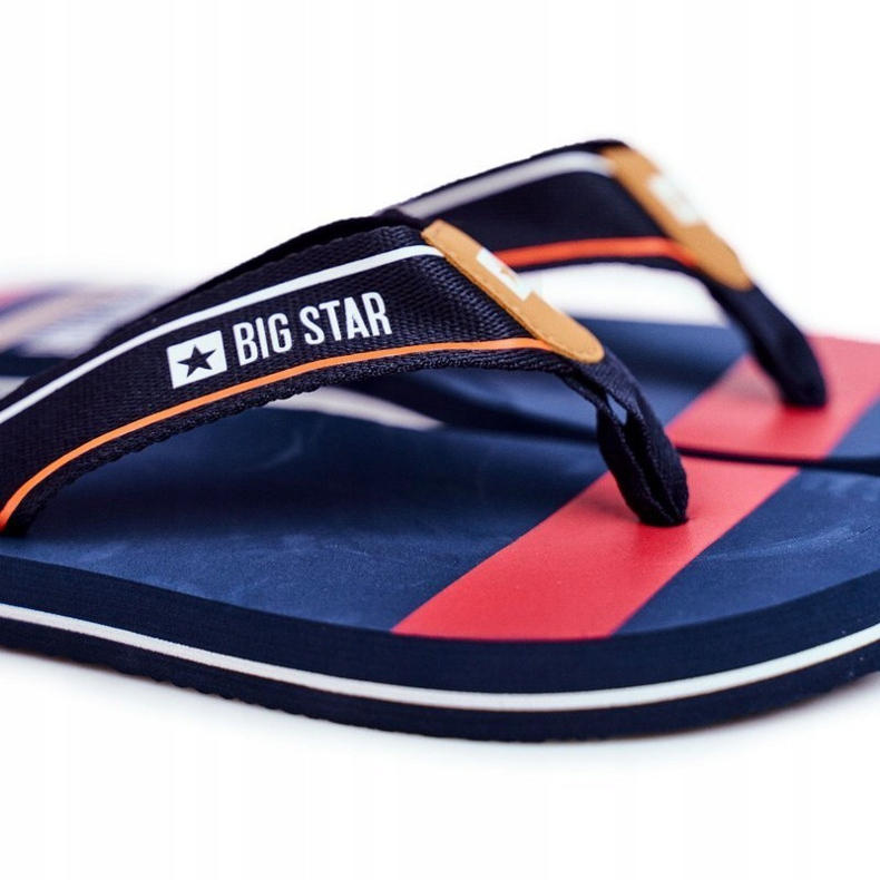 Pánské pantofle Žabky Big Star Navy Blue FF274A459 námořnická modř 1