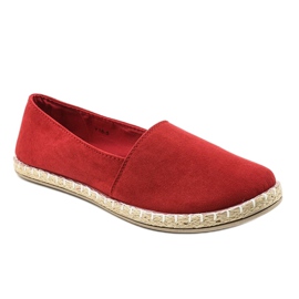 Červené nazouvací espadrilky Y16-5 červený 1