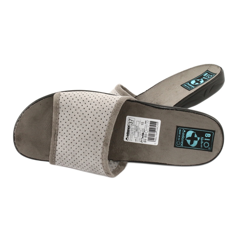 Dámské pantofle Adanex 24825 šedá 4