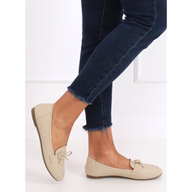 Dámské béžové mokasíny 98-30 Béžové béžový 1