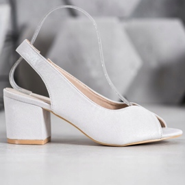 Filippo Neformální sandály na vysokém podpatku šedá 2