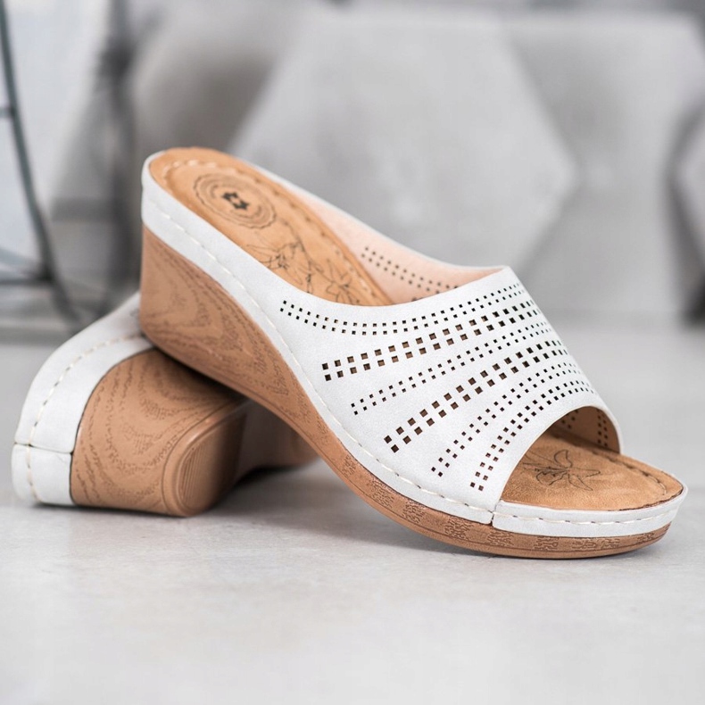 Evento Pantofle S Prolamovaným Vzorem šedá 1