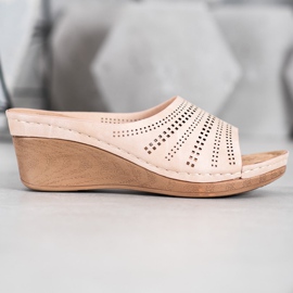 Evento Pantofle S Prolamovaným Vzorem růžový 2 Evento Pantofle S Prolamovaným Vzorem růžový 2