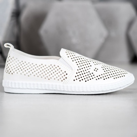 GOLL Prolamované bílé slipy bílý 1