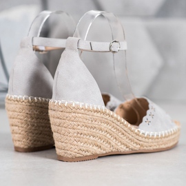 Evento Sandály S Prolamovaným Vzorem šedá 2