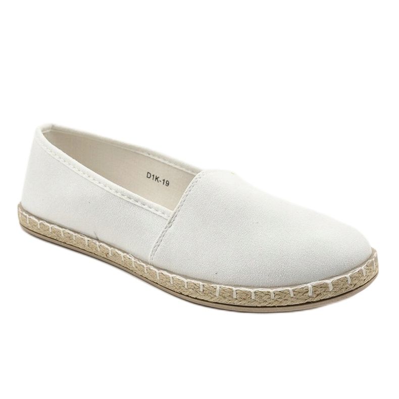 Stříbrné nazouvací espadrilky D1K-19 šedá 1 Stříbrné nazouvací espadrilky D1K-19 šedá 1