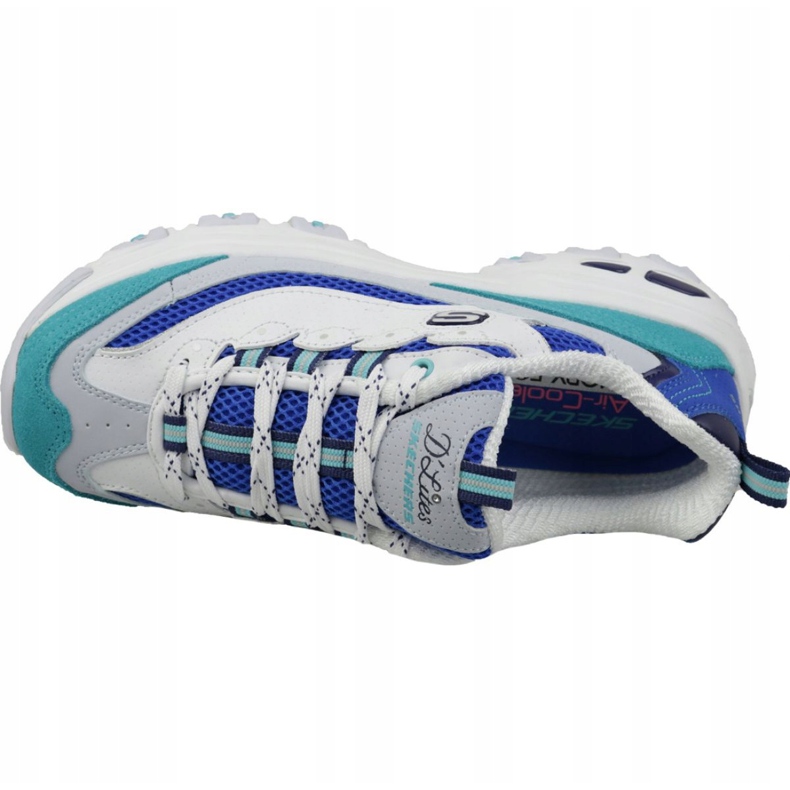 Skechers D'Lites Second Chance W 13146-WBL bílý modrý vícebarevný 2