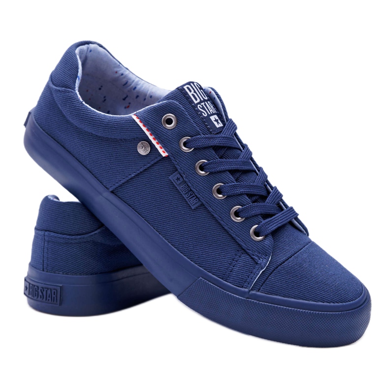 Pánské tenisky Big Star Navy Blue AA174094 námořnická modř 4