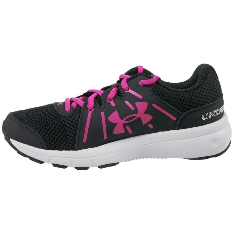 Boty Under Armour W Dash Rn 2 W 1285488-003 černá růžový 1