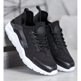 SHELOVET Černé textilní tenisky černá 2