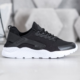 SHELOVET Černé textilní tenisky černý 1