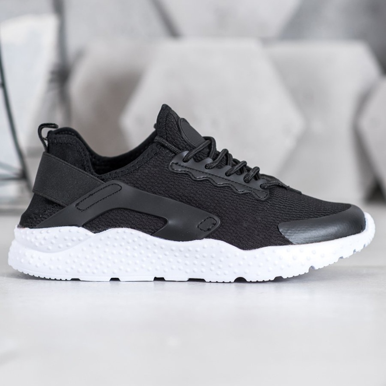 SHELOVET Černé textilní tenisky černá 1