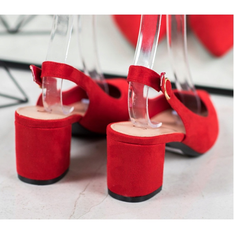 Seastar Lodičky s objevenou patou červený 1