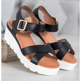 Weide Módní sandály černý 1