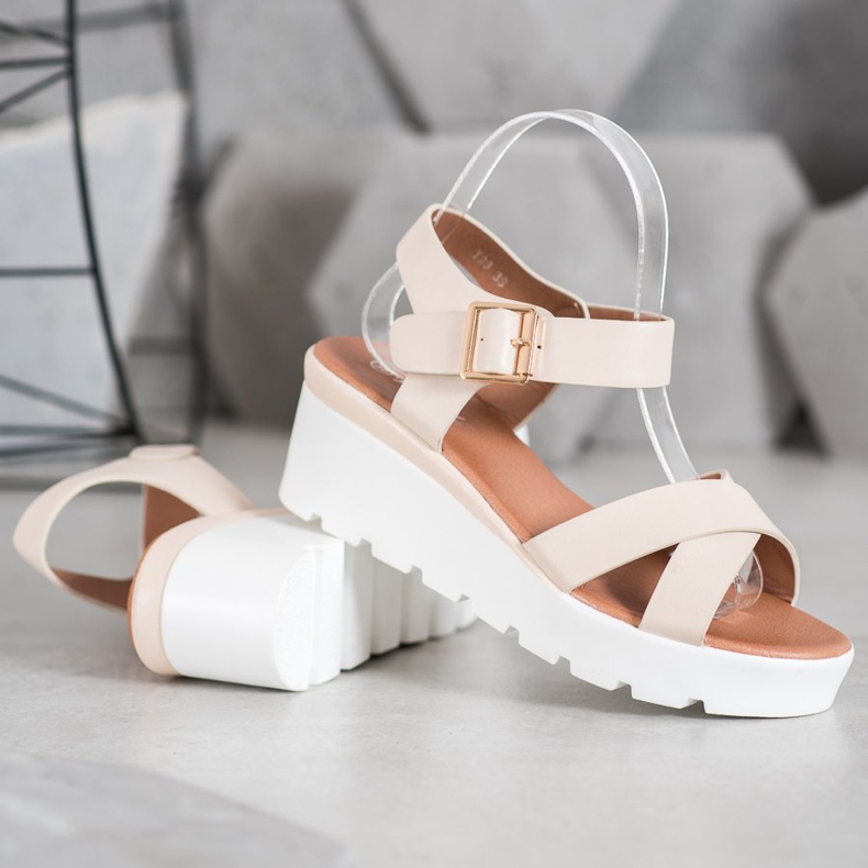 Weide Módní sandály hnědý 1