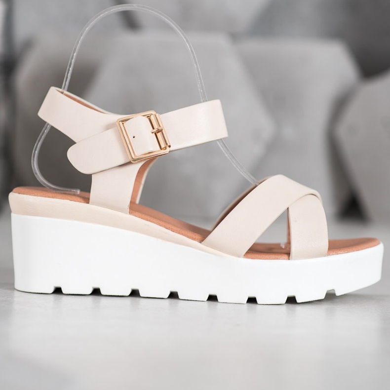 Weide Módní sandály hnědý 2