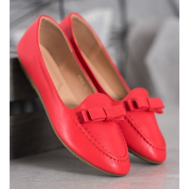 SHELOVET Red Lords s eko kůží červené 1