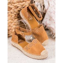 Seastar Espadrilky s Prolamovaným Vzorem hnědý 1