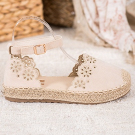 Seastar Espadrilky s Prolamovaným Vzorem hnědý 2 Seastar Espadrilky s Prolamovaným Vzorem hnědý 2