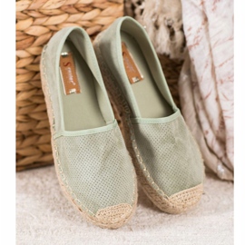 Seastar Prolamované espadrilky se semišem zelená 1 Seastar Prolamované espadrilky se semišem zelená 1