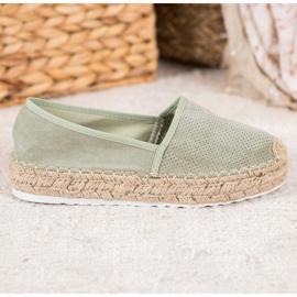 Seastar Prolamované espadrilky se semišem zelená 2 Seastar Prolamované espadrilky se semišem zelená 2