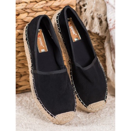 Seastar Prolamované espadrilky se semišem černý 1