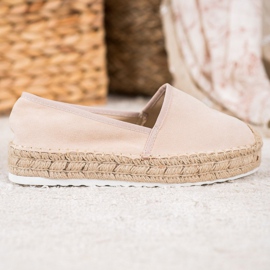Seastar Béžové semišové espadrilky béžový 2