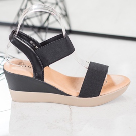 Clowse Lehké nazouvací sandály černý 2