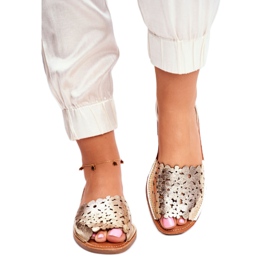 Evento Dámské zlaté nazouvací sandály mám ráda léto zlatý 1 Evento Dámské zlaté nazouvací sandály mám ráda léto zlatý 1