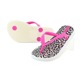 Žabky Ipanema 82777 s leopardím potiskem bílý černý růžový 3