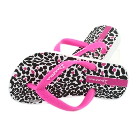 Žabky Ipanema 82777 s leopardím potiskem bílý černý růžový 4