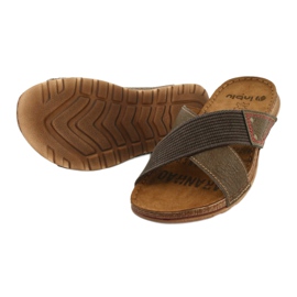 Pánské hnědé pantofle Inblu GG011 hnědý 3