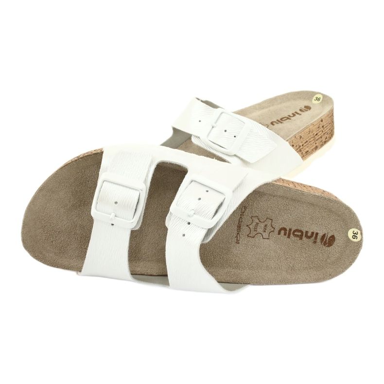 Dámské pantofle bílá perla Inblu NM019 bílý vícebarevný 4