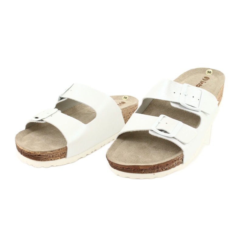 Dámské pantofle bílá perla Inblu NM019 bílý vícebarevný 2