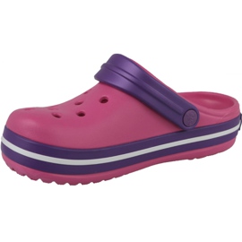 Crocs Crocband Clog Jr 204537-600 fialová růžový 1