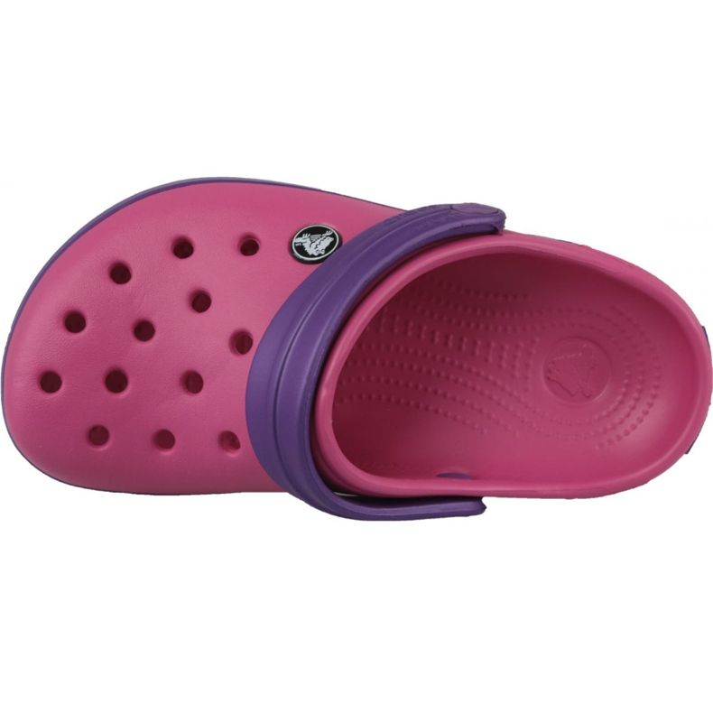 Crocs Crocband Clog Jr 204537-600 fialová růžový 2