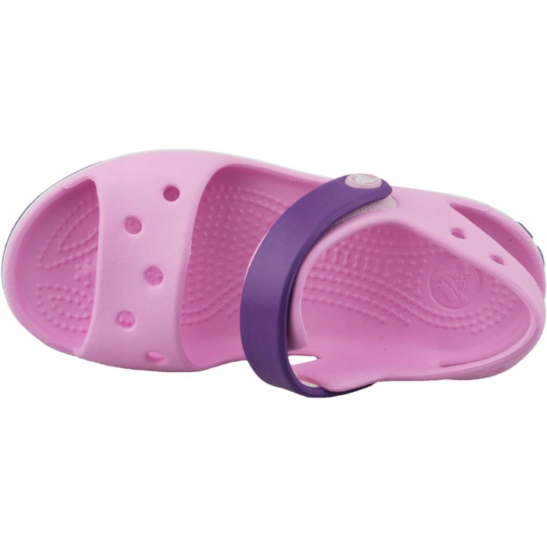 Crocs Crocband Sandal Kids 12856-6AI černá růžový 2