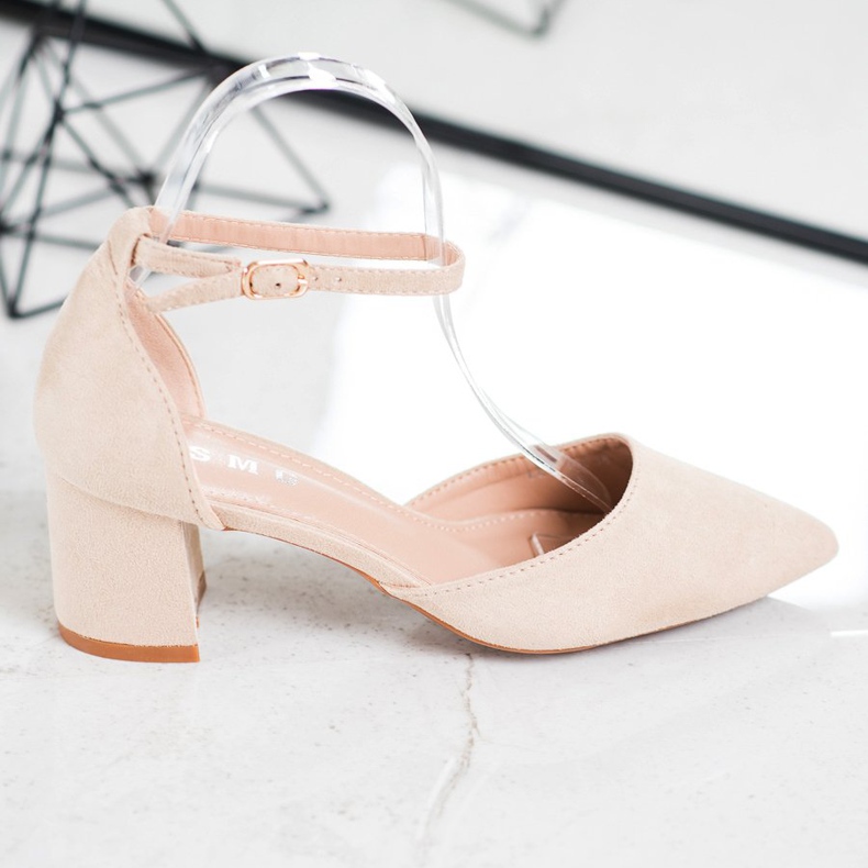 SHELOVET Klasické lodičky se sponou hnědý 2